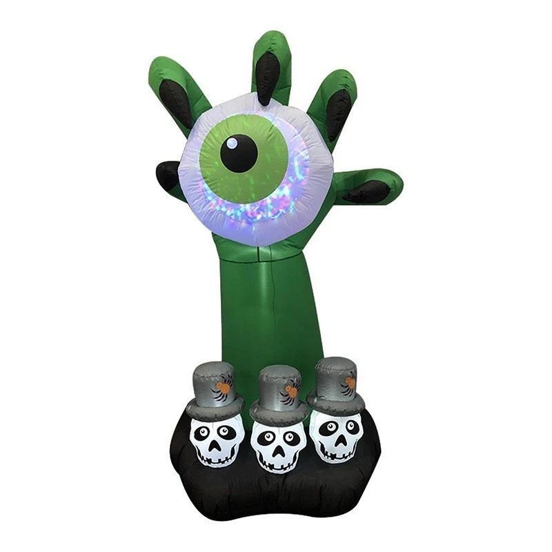 Halloween Spookogen Luchtmodel Horror Decoratie Maak uw Halloween griezelig met deze opblaasbare decoratie, ideaal voor binnen en buiten.