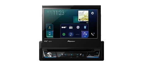 Pioneer 1DIN 7" CD/DVD, 1 USB/ BT, DAB, CarPlay.