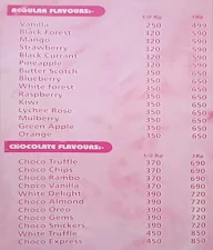 Cake Delights menu 1