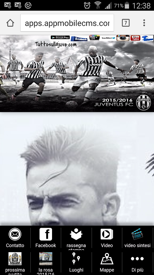 Android application Bianconeri nel Cuore screenshort