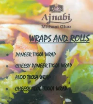 Ajnabi Mithai Ghar menu 1