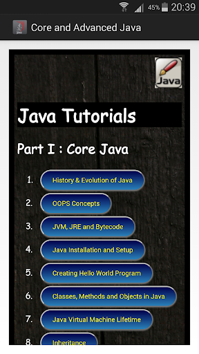 Core Advanced Java Tutorials