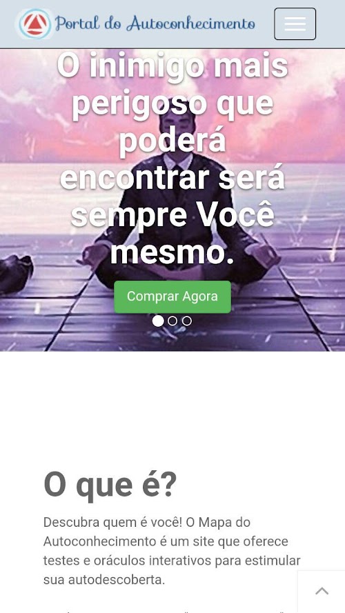 Android application Mapa do Autoconhecimento screenshort