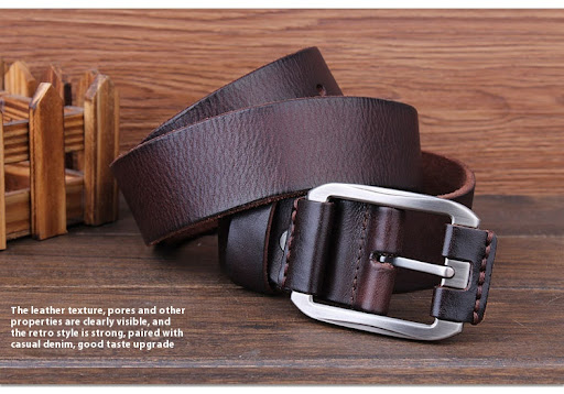 Title 3, Ceinture en cuir pour homme, une seule couche, ...