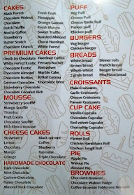 The Bake House menu 2