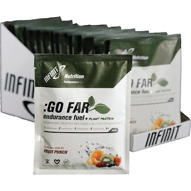 Infinit Nutrition Go Far Energy Drink Mix - Fruit Punch 20 Single Serving Packets Vegan