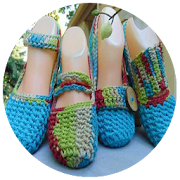 Women Slippers Crochet  Icon