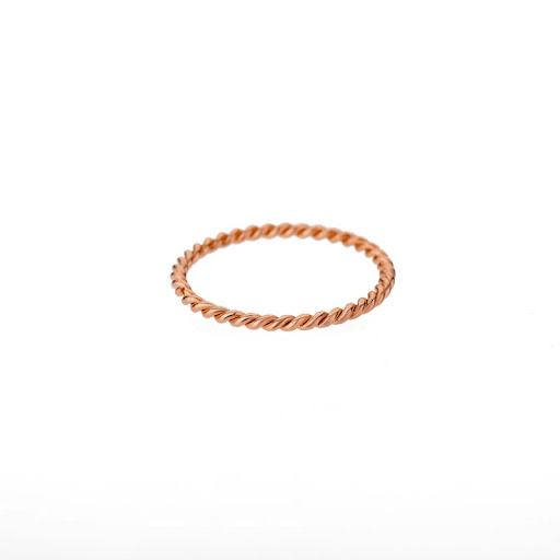 Title 8, Double-strand Spiral Titanium Steel Twist Ring....