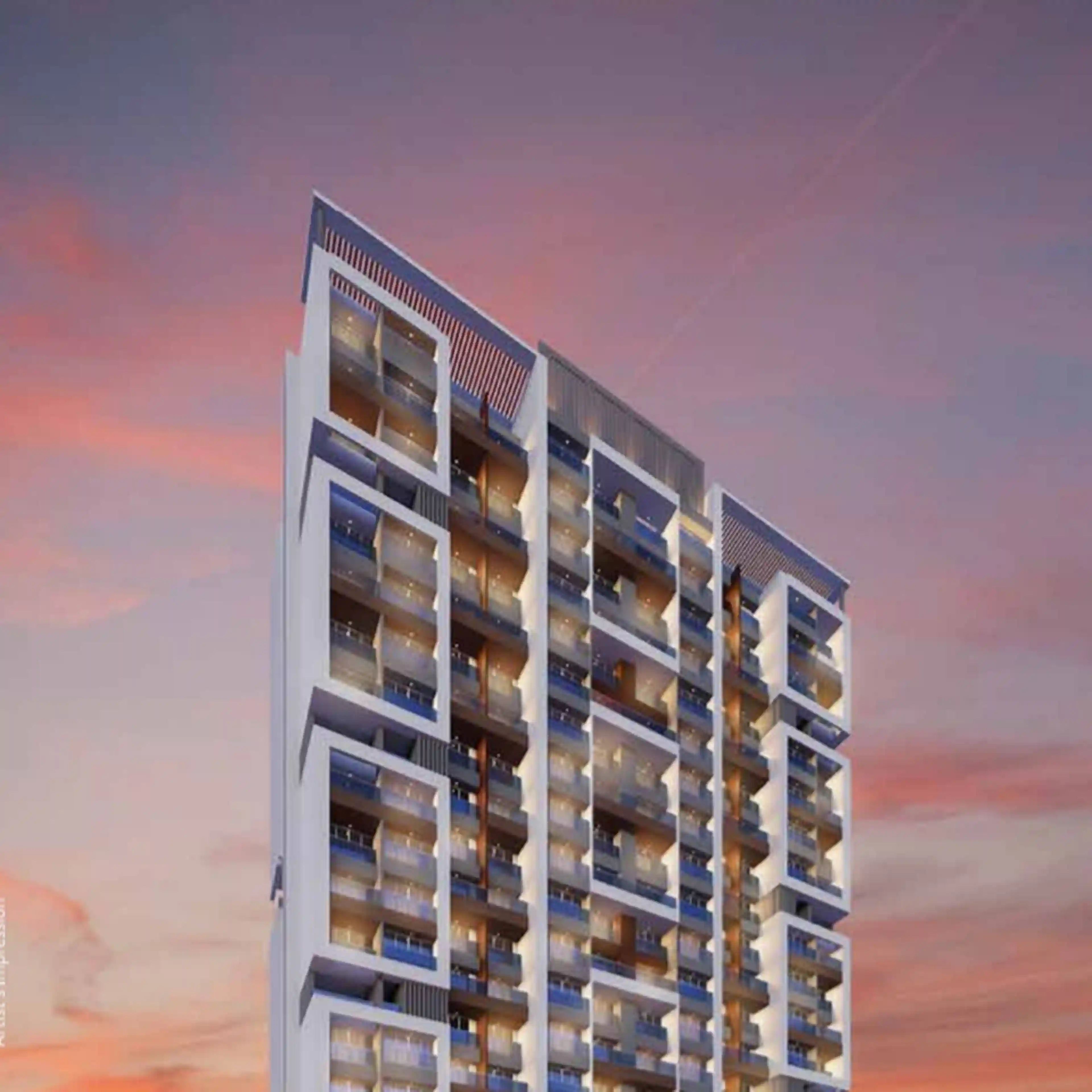 J P Airoli Tower-elevation-1