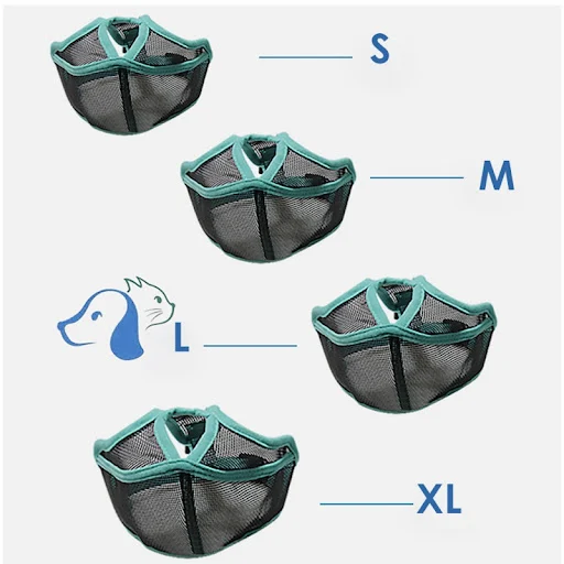 Pet Dog Muzzles Short Snout Breathable Mesh French Bulldog Pug Mouth Adjustable Muzzle Mask Stop Barking Dog Outdoor Sup