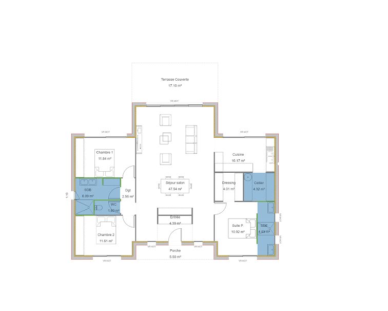 Vente maison neuve 4 pièces 124 m² à Martillac (33650), 459 130 €