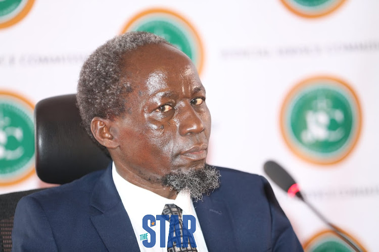 Justice Marete Njagi being interviewed at Supreme Court. Photo/ Fredrick Omondi