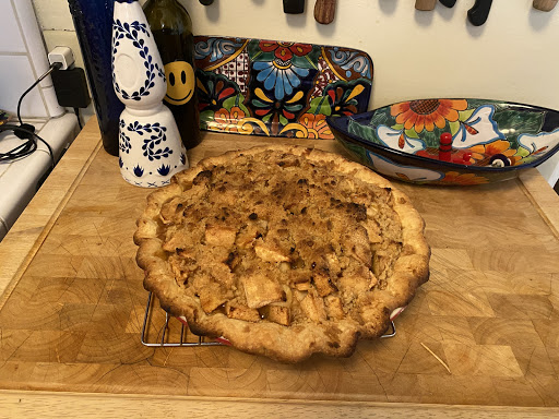 Deep Dish version- apple pie w/ crumb topping