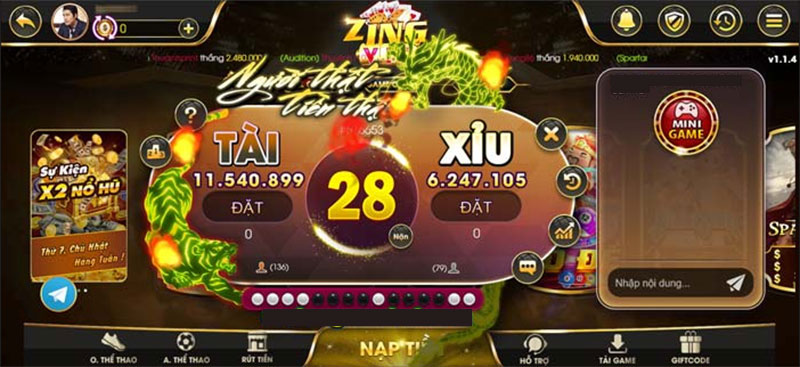 Game đổi thưởng cực hấp dẫn tại Zingvip Club