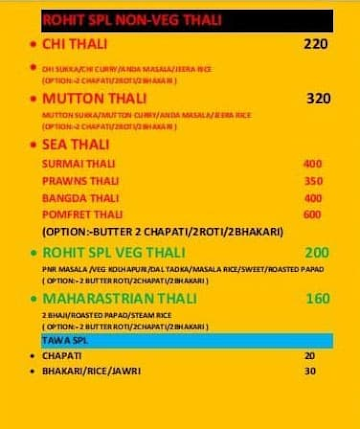 Udupi Family Restaurant menu 