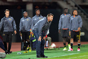 Cape Town City head coach Eric Tinkler looks on during the Absa Premiership match against SuperSport United at Lucas Moripe Stadium on May 09, 2017 in Pretoria, South Africa.