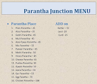 Parantha Junction menu 1