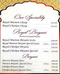 The Royal King Restaurant menu 4