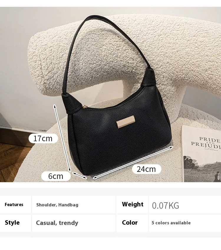 Title 5, Bolsa de ombro feminina versátil e elegante par...