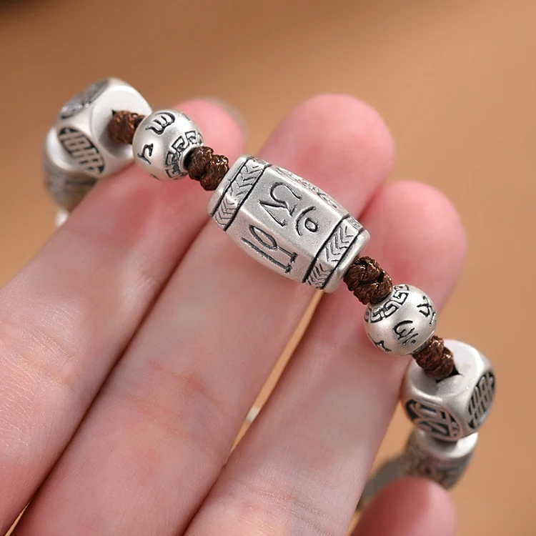 Title 5, Pulsera Mantra de Seis Caracteres para Hombre V...