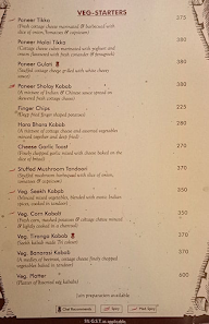 Hotel Rishi menu 2