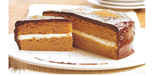 Chocolate-Glazed Pumpkin Cake