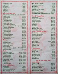 Hotel Sneha menu 1