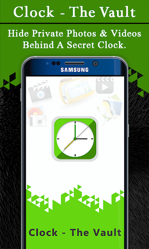 Clock - The Vault  Secret Photo Video Locker