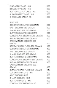 SLJ Iyengars Bakery menu 2