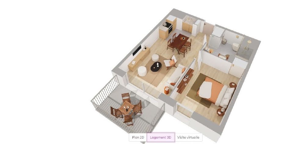 Vente appartement 2 pièces 42.21 m² à Liffré (35340), 208 000 €