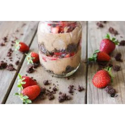 Strawberry Chocolate Cake In A Jar