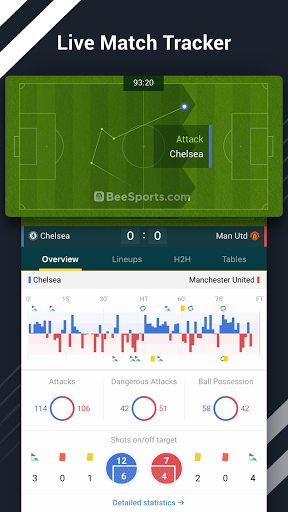 Screenshot Bee Sports – Live scores