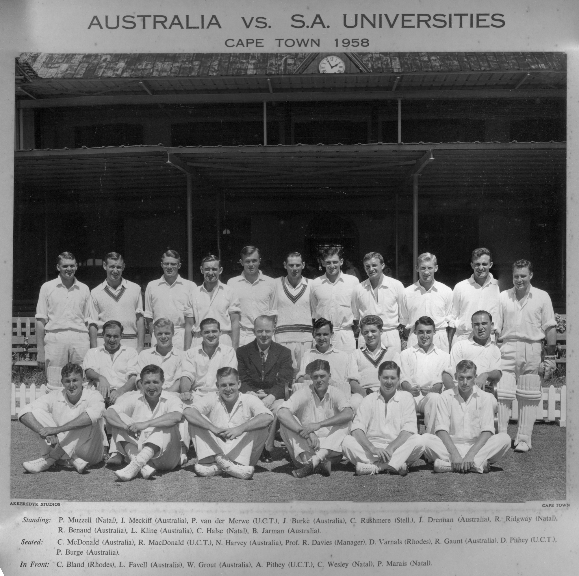 Australia vs S.A. Universities 1958