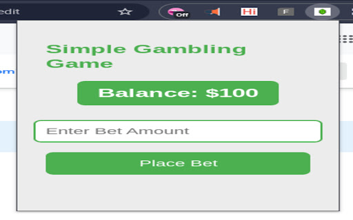 Simple Gambling Game