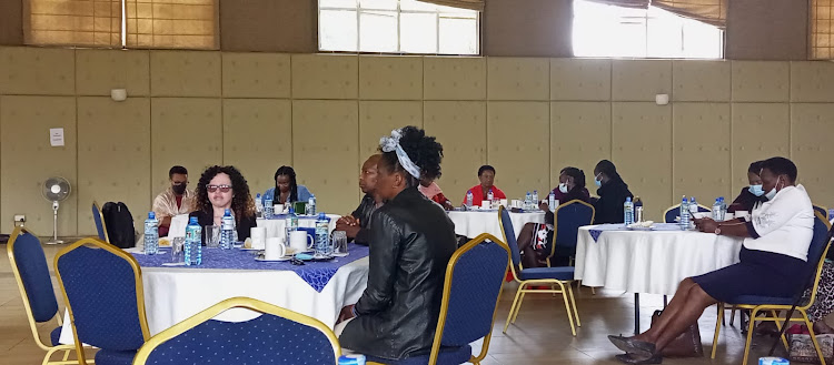 Various women lobbies led by Community advocacy and Awareness Trust (CRAWN trust) hold consultations before issuing a statement on February 25, 2022