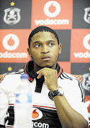 Former Supersport United player Thandani Ntshumayelo was introduced yesterday as one of the young stars to carry Orlando Pirates forward Picture: SAMUEL SHIVAMBU/GALLO IMAGES