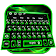 Clavier Noir Vert Unique icon