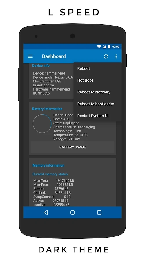   L Speed (Boost&Battery) [ROOT]: captura de pantalla 