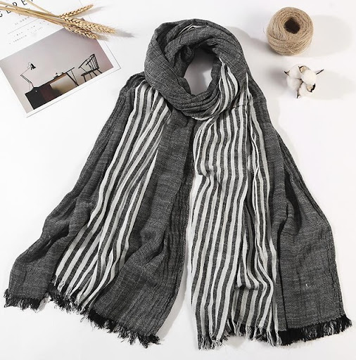 Title 10, Mens cotton scarf, soft and breathable, perfec...