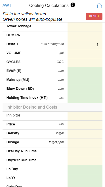    AWT Calculations- screenshot  