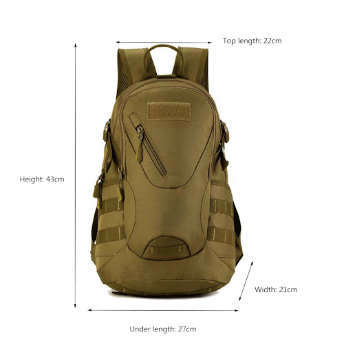 Title 1, Waterproof Military Backpack for Adventure. Dur...