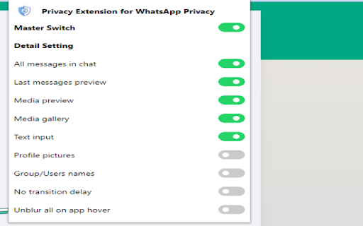 Privacy Extension Blur Videos for WhatsApp