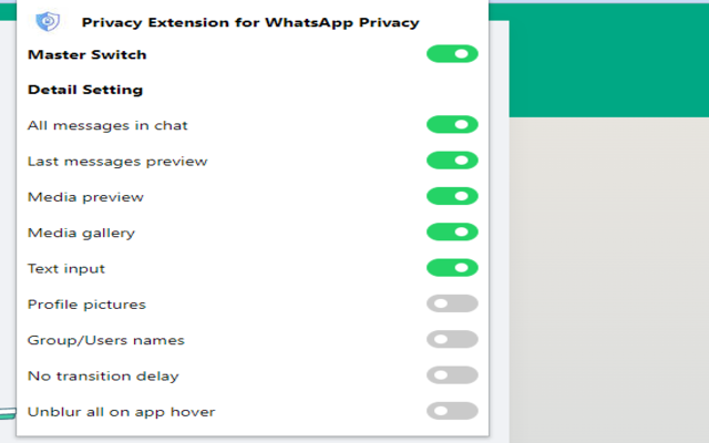 Privacy Extension for WhatsApp Privacy Preview image 1