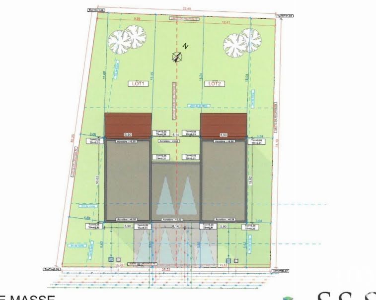 Vente terrain  376 m² à Rombas (57120), 118 000 €