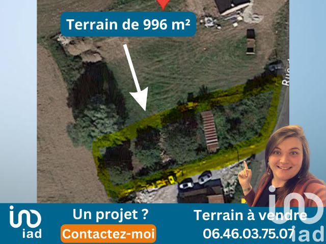 Vente terrain  996 m² à Inghem (62129), 45 000 €