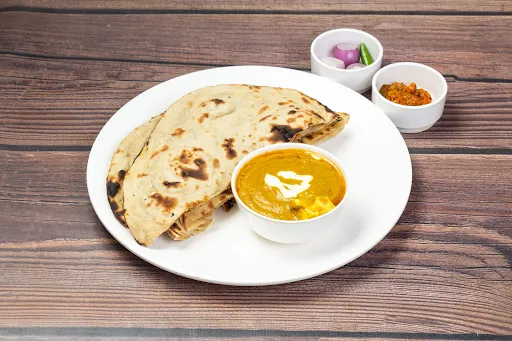 Paneer Butter Masala With 2 Tandoori Butter Roti