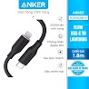 Cáp Sạc Anker Powerline Iii Flow Usb - C To Lightning - Dài 1.8M - A8663