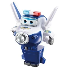 Đồ chơi Superwings - Robot biến hình máy bay mini  - Cảnh Sát Paul