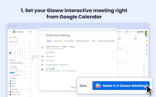 Gloww for Google Calendar