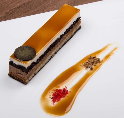 Salted Chocolate Caramel Pastry (Slice)